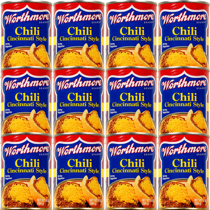 Worthmore Cincinnati Style Chili 10oz Can 12pk