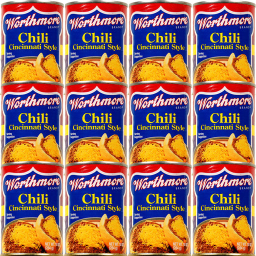 Worthmore Cincinnati Style Chili 10oz Can 12pk