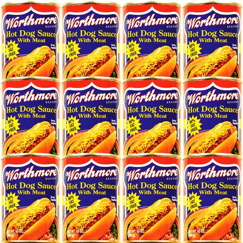 Worthmore Hot Dog Sauce with Meat 10oz Can 12pk