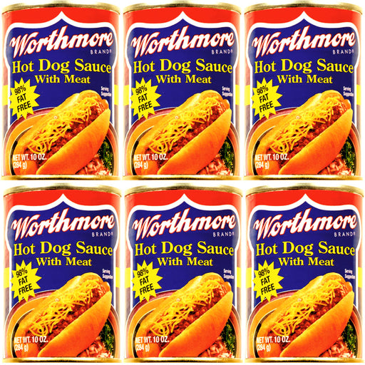 Worthmore Hot Dog Sauce with Meat 10oz Can 6pk