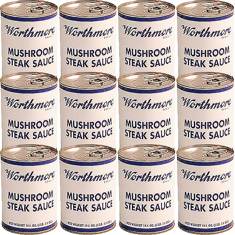 Worthmore Mushroom Steak Sauce 19.5oz Can 12pk
