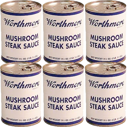 Worthmore Mushroom Steak Sauce 19.5oz Can 6pk