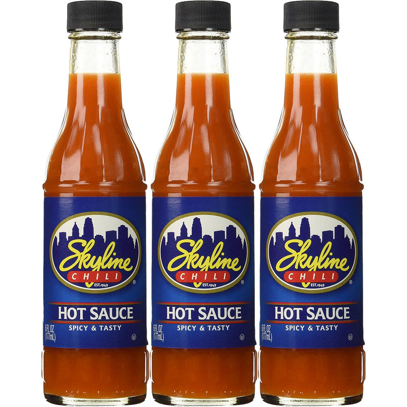 Skyline Chili Hot Sauce 6oz Bottle 3pk