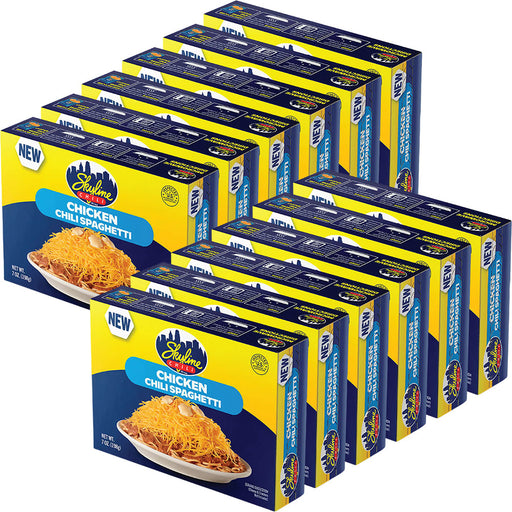 Skyline Heat and Eat Chicken Chili Spaghetti 7oz Box 12pk