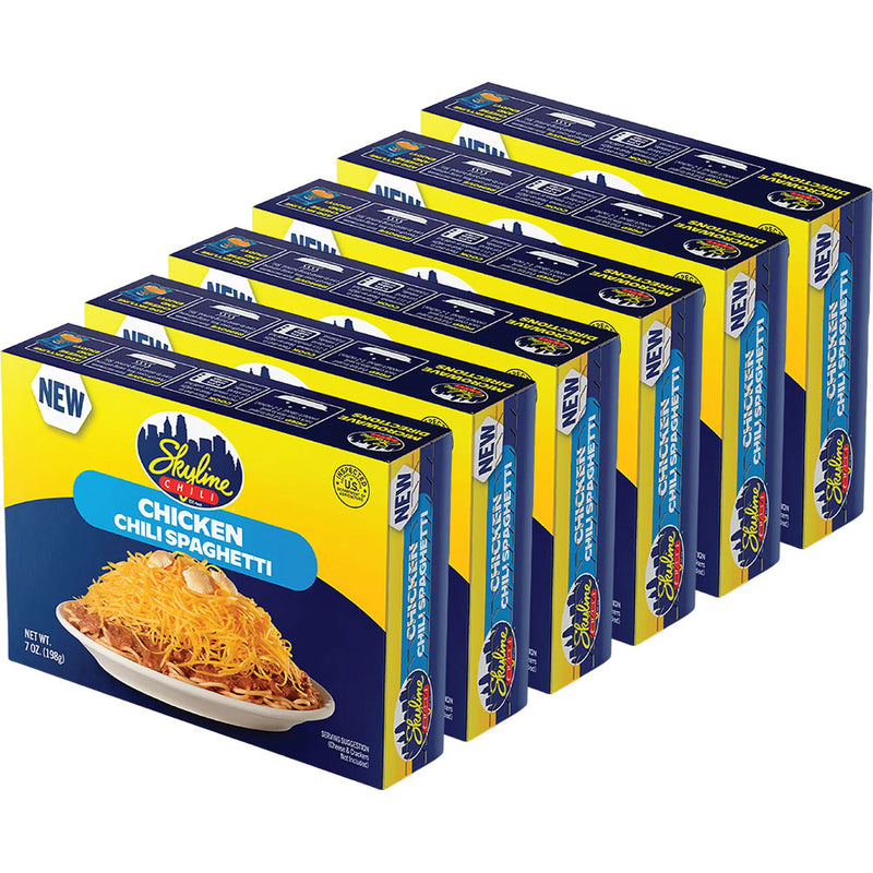 Skyline Heat and Eat Chicken Chili Spaghetti 7oz Box 6pk