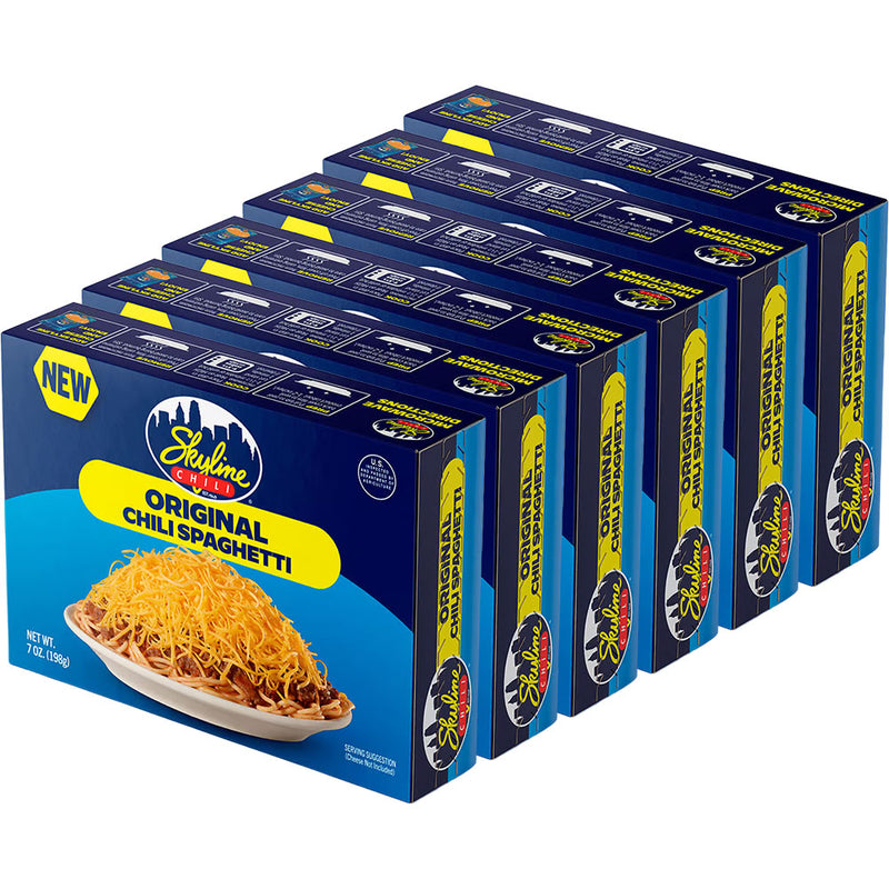 Skyline Heat and Eat Original Chili Spaghetti 7oz Box 6pk
