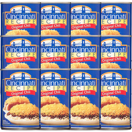 Cincinnati Recipe Original Chili 15oz Can 12pk