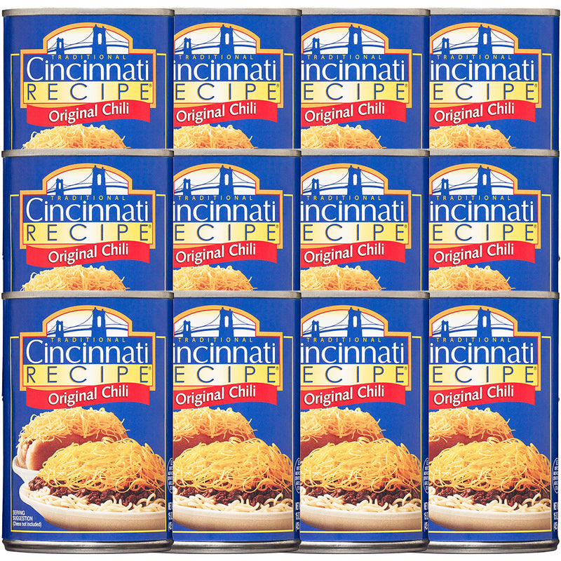 Cincinnati Recipe Original Chili 15oz Can 12pk