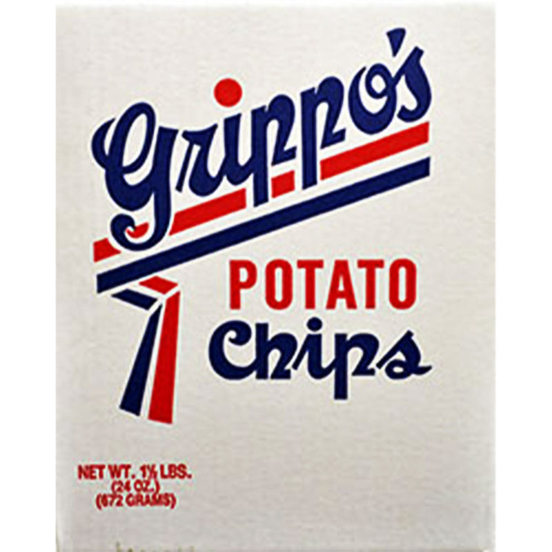 Grippo's Plain Potato Chips 1.5lb Box