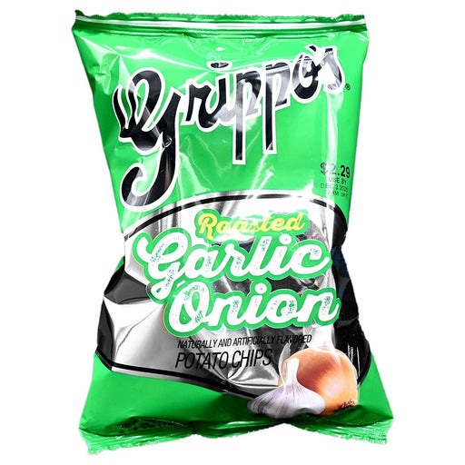 Grippo's Roasted Garlic Onion Potato Chips 2.75oz 24ct