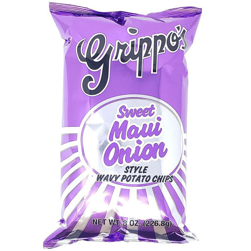 Grippo's Sweet Maui Onion Wavy Potato Chips 8oz Bags 12ct