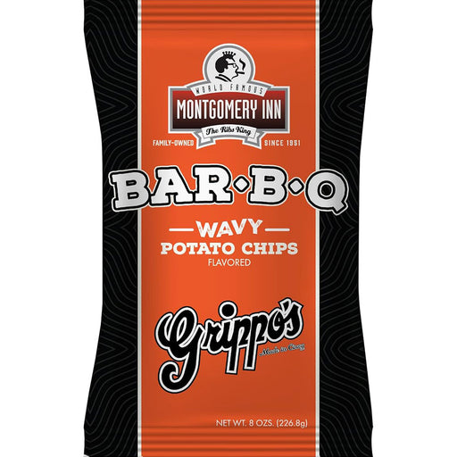 Grippo's Montgomery Inn Wavy BBQ Potato Chips 8oz Bag