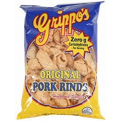Grippo's Plain Pork Rinds 2oz Bags 24ct