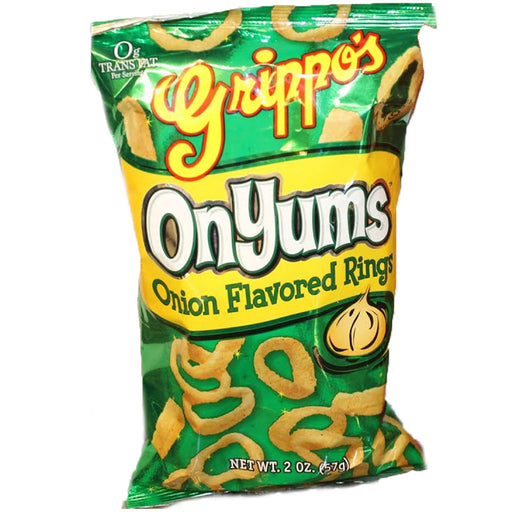 Grippo's OnYums Onion Flavored Snack Rings 2oz Bags 20ct