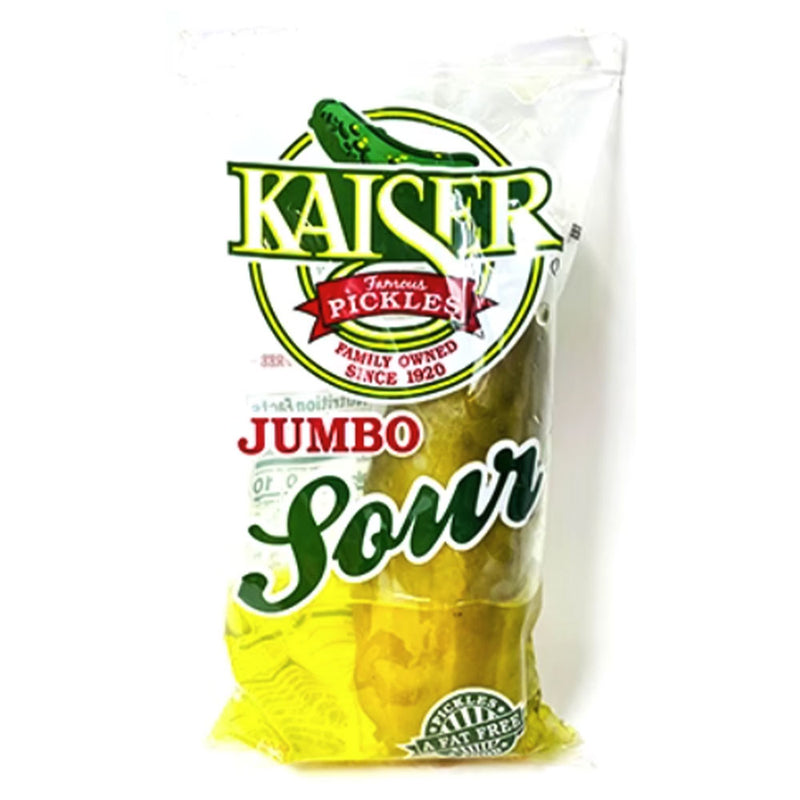 Kaiser Jumbo Sour Dill Pickle Pouches 12ct Box