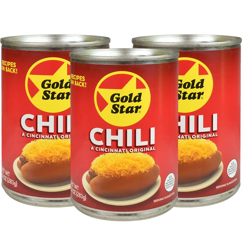 Gold Star Chili 10oz Can 3pk
