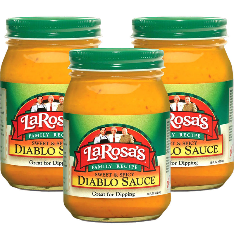 LaRosa's Sweet and Spicy Diablo Sauce 16oz Jar 3pk