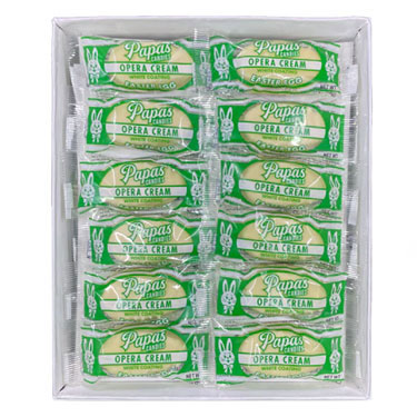Papas White Covered Opera Cream Eggs 24ct Box