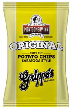 Grippos Montgomery Inn Thick Cut Saratoga Style Potato Chips 8oz Bag 