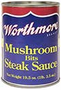Worthmore Mushroom Bits Steak Sauce 19.5 Oz 